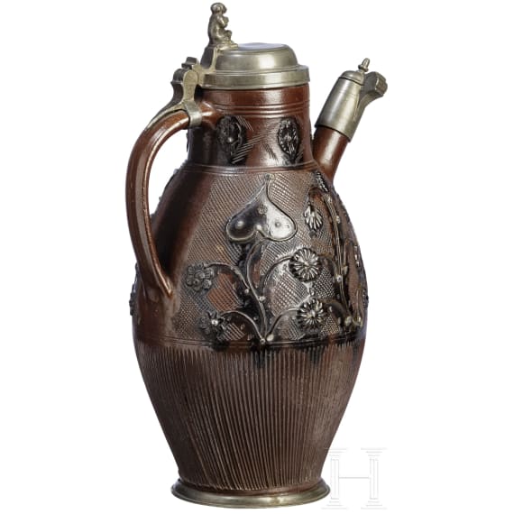 A large stoneware jug, Muskau, circa 1800
