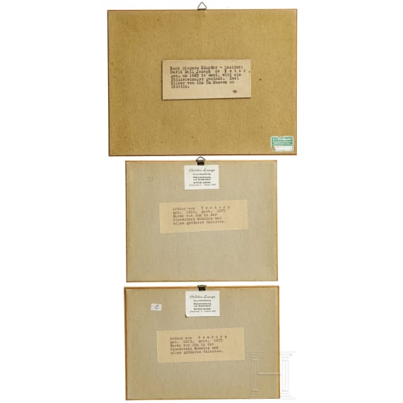 Kleine Sammlung Zeichnungen und Aquarelle, deutsch und Niederlande, 19. Jhdt.