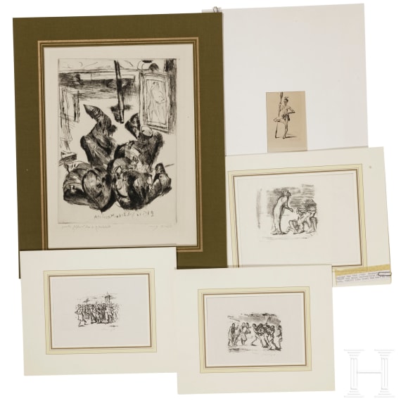 Lovis Corinth (1858 - 1925) und Max Slevogt (1868 - 1932) - 16 Grafikbl&auml;tter