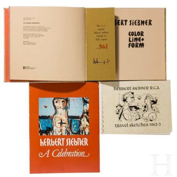 Herbert Siebner (1925 - 2003) - Drucke, Fotos, Briefe und B&uuml;cher des K&uuml;nstlers
