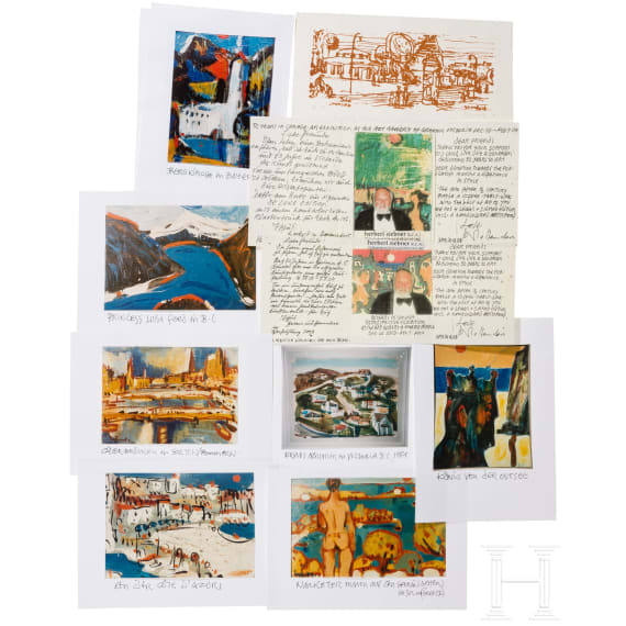 Herbert Siebner (1925 - 2003) - Drucke, Fotos, Briefe und B&uuml;cher des K&uuml;nstlers