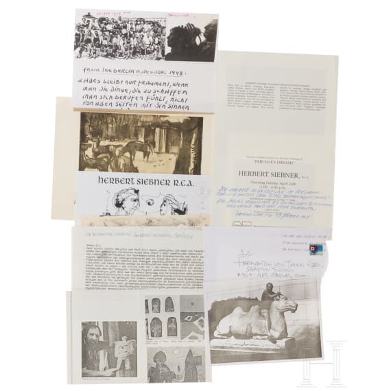 Herbert Siebner (1925 - 2003) - Drucke, Fotos, Briefe und B&uuml;cher des K&uuml;nstlers