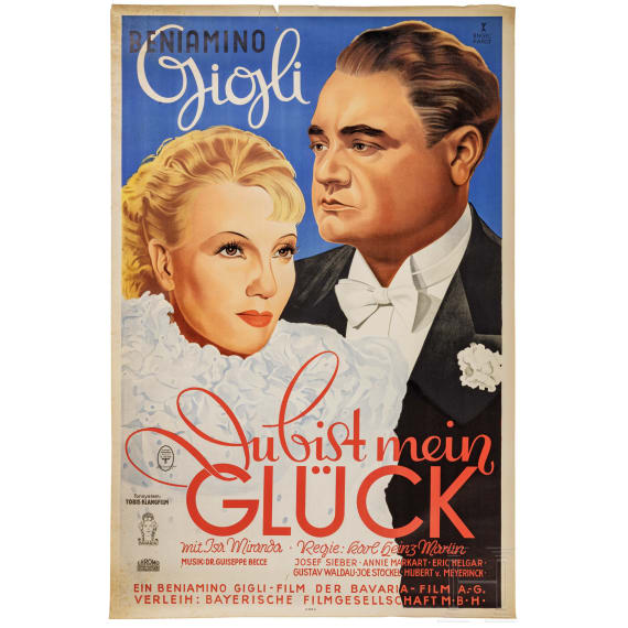 Willi Engelhardt - Filmplakat "Du bist mein Gl&uuml;ck", 1936