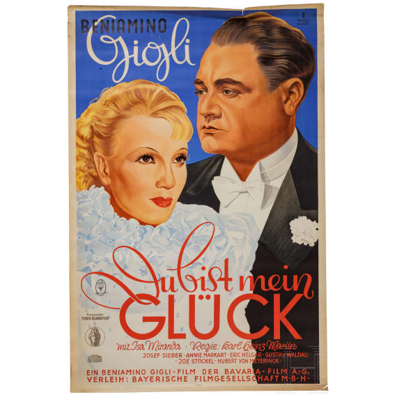 Willi Engelhardt - Filmplakat "Du bist mein Gl&uuml;ck", 1936