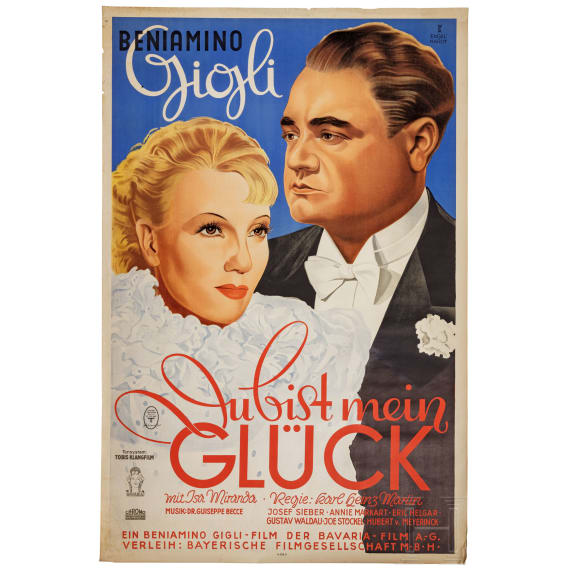 Willi Engelhardt - Filmplakat "Du bist mein Gl&uuml;ck", 1936