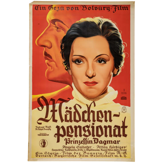 Willi Engelhardt - Filmplakat zu "M&auml;dchen-Pensionat - Prinzessin Dagmar", 1936