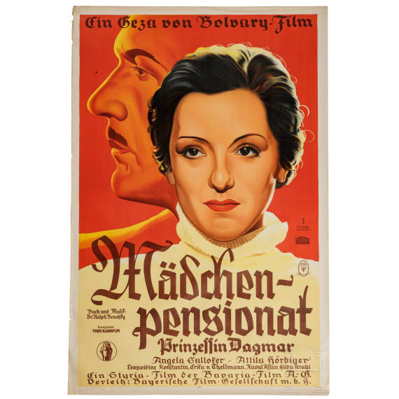 Willi Engelhardt - Filmplakat zu "M&auml;dchen-Pensionat - Prinzessin Dagmar", 1936