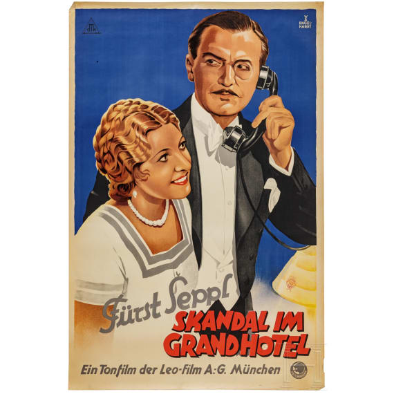 Willi Engelhardt - Filmplakat zu "F&uuml;rst Seppl - Skandal im Grandhotel", 1932