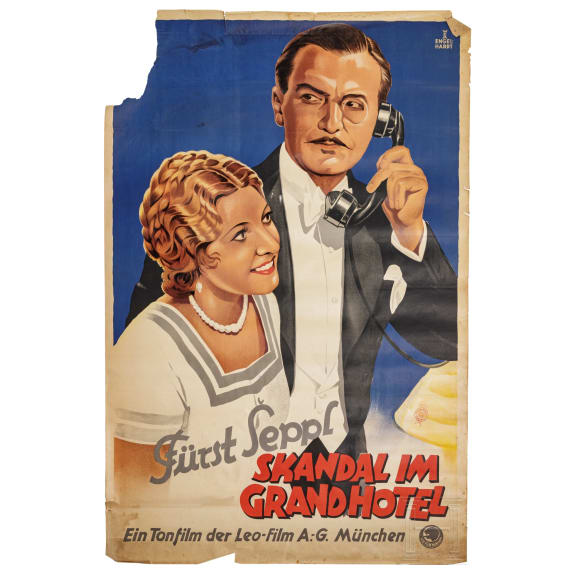 Willi Engelhardt - Filmplakat zu "F&uuml;rst Seppl - Skandal im Grandhotel", 1932