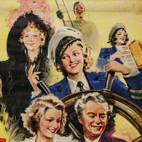 Seltenes Filmplakat zu "Hummel Hummel", 1936