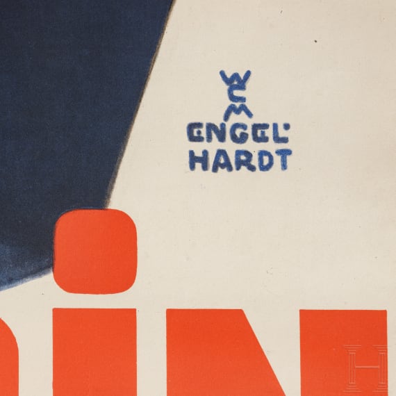 Willi Engelhardt - Plakat "Seide sch&ouml;ner als neu durch Merceresin Seidenpflege"