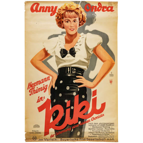 Willi Engelhardt - Filmplakat zu "Kiki - Der Lebensweg einer kleinen Choristin" mit Anny Ondra, 1932