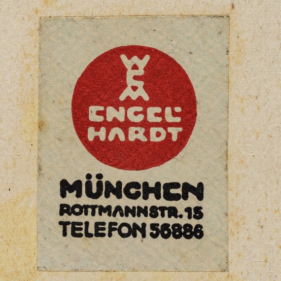 Willi Engelhardt - Zigaretten- und Spirituosenwerbung f&uuml;r "G&uuml;ldenring" und "Scharlachberg", 1930er Jahre