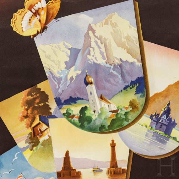Otto Ottler - Plakat "DER Touristik - Urlaub mit dem Ferienexpress", 1950
