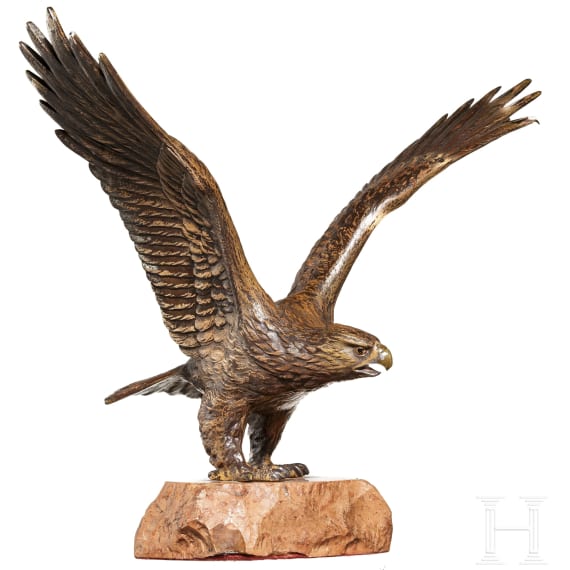 Gro&szlig;er Adler, Wiener Bronze, um 1900