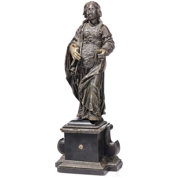Heiligenfigur, s&uuml;ddeutsch, 17. Jhdt.
