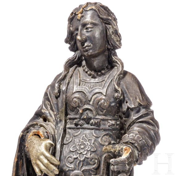 Heiligenfigur, s&uuml;ddeutsch, 17. Jhdt.