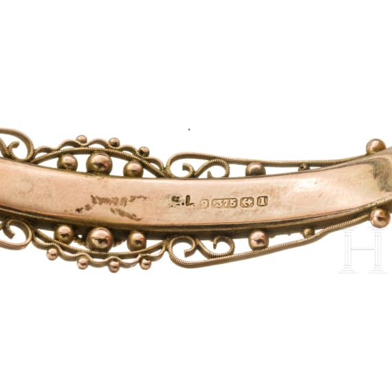 Gold-Armreif, Gro&szlig;britannien, Birmingham, 1857/58