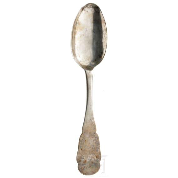 Barocker L&ouml;ffel, deutsch, wohl Regensburg, datiert 1782