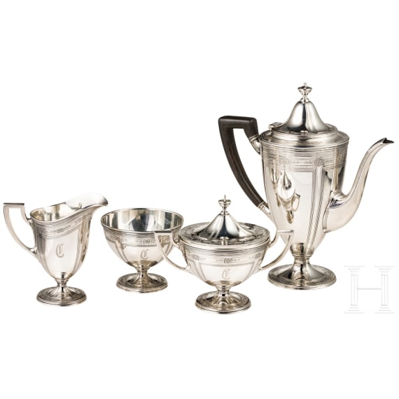 Vierteiliges silbernes Kaffeeservice, Tiffany & Co., Anfang 20. Jhdt.