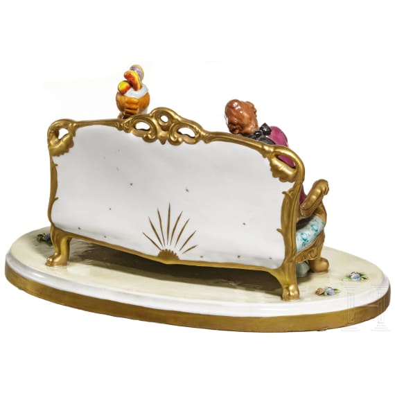 Figurengruppe, Sitzendorfer Porzellanmanufaktur, 20. Jhdt.