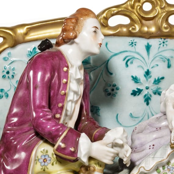 Figurengruppe, Sitzendorfer Porzellanmanufaktur, 20. Jhdt.