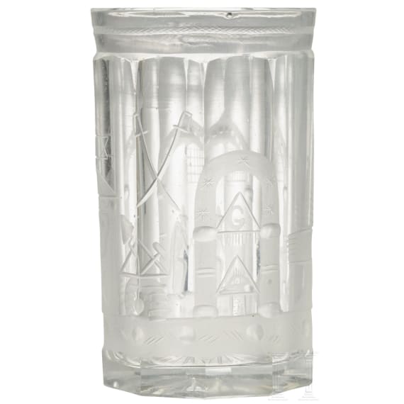 Logenglas, deutsch, 19. Jhdt.