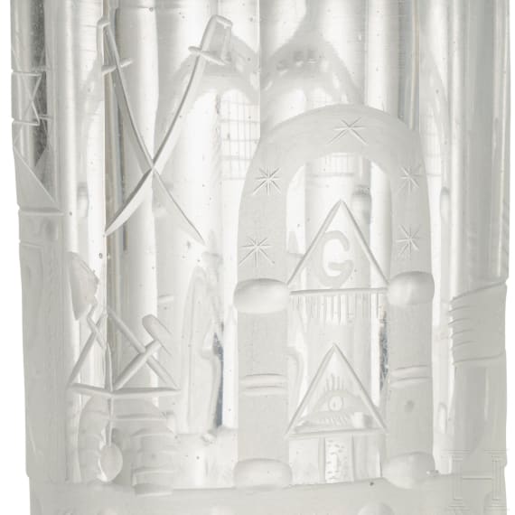 Logenglas, deutsch, 19. Jhdt.