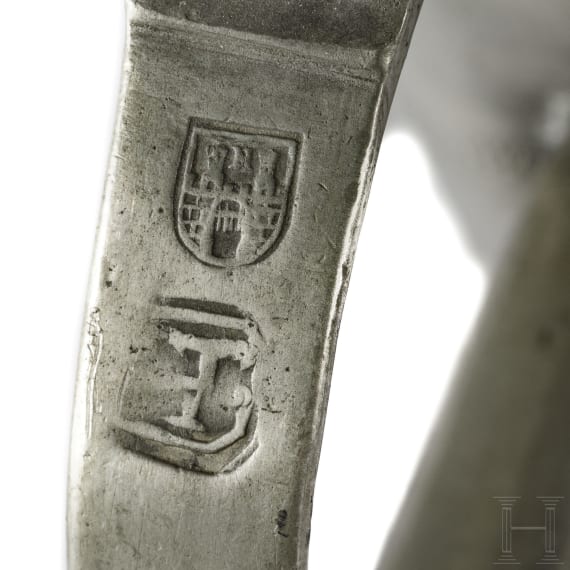 Barocke Stitze aus Zinn, Wiener Neustadt, Mitte 17. Jhdt.