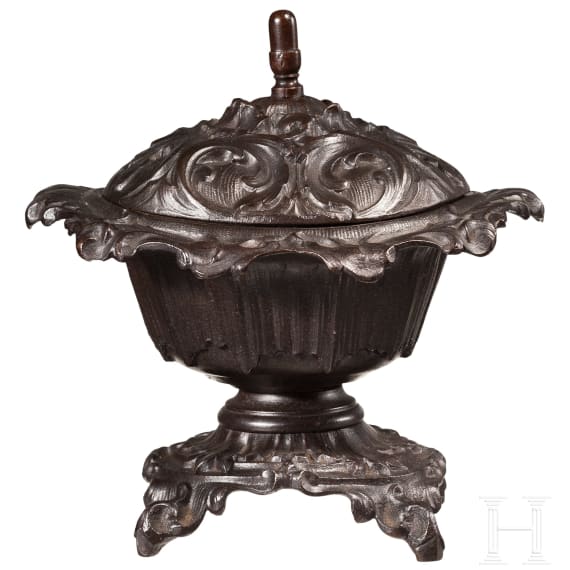Dose aus Eisenguss, K&ouml;niglich Preu&szlig;ische Eisengie&szlig;erei, Berlin, um 1850