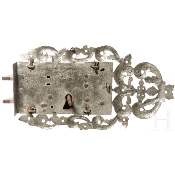 T&uuml;rschloss mit floralem Dekor, deutsch, um 1720