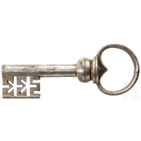 Hohldornschl&uuml;ssel f&uuml;r eine barocke Kriegskasse, deutsch, um 1700