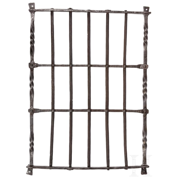 Schmiedeeisernes Fenstergitter, deutsch, 16./17. Jhdt.