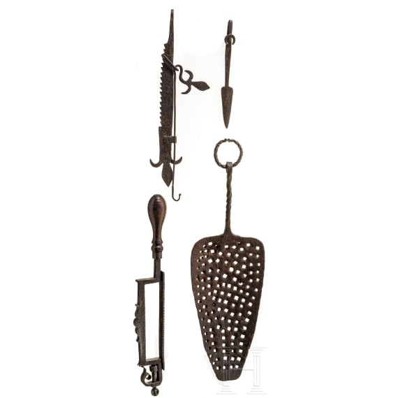 Sammlung eiserne Werkzeuge, s&uuml;ddeutsch/&Ouml;sterreich, 18. Jhdt.