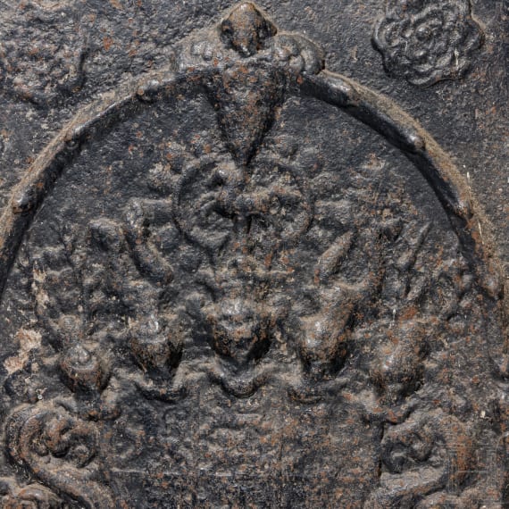 Ofenplatte mit dem Wappen der Herz&ouml;ge von Braunschweig, um 1650