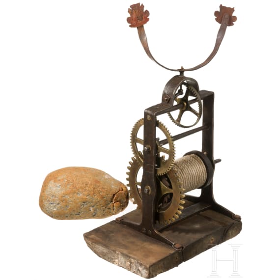 Bratspie&szlig;-Drehmechanik (Rotisserie), um 1800