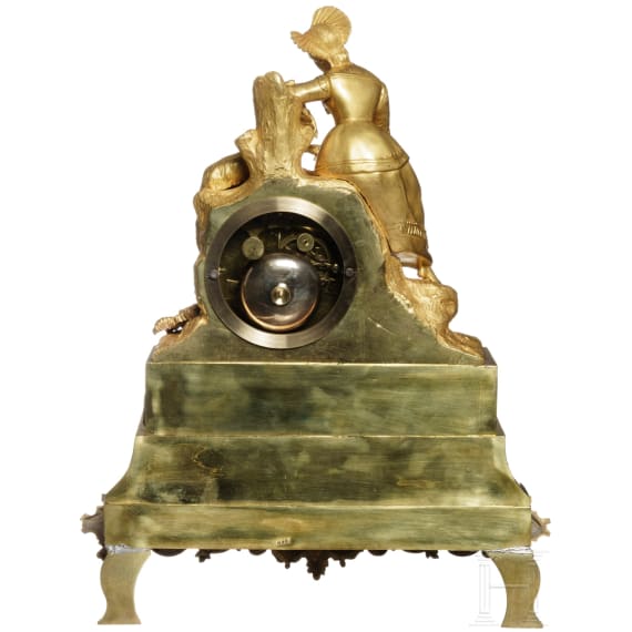Empire-Pendeluhr, Frankreich, Uhrwerk Belgien, um 1820