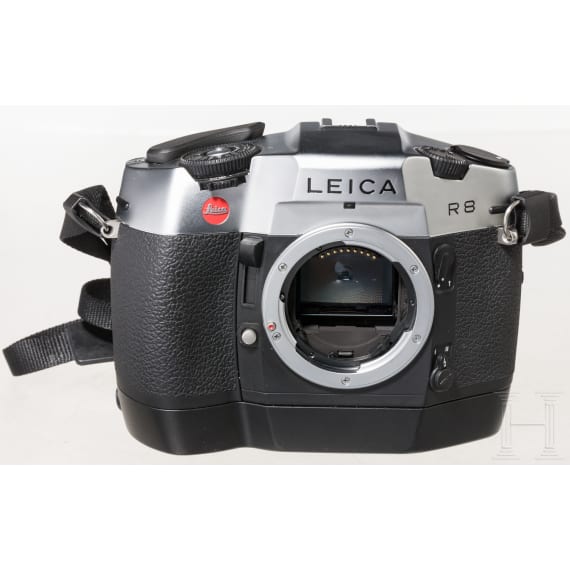 Kamerageh&auml;use Leica R8, mit Motor-Winder, Tragekoffer