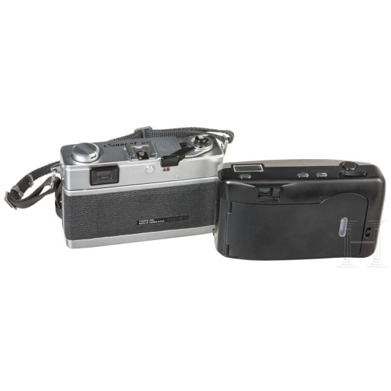 2 Kleinbild-Kompaktkameras: Leica Z2X und Canon Canonet 28