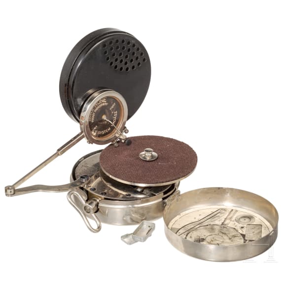 Mikiphone-Reisegrammophon (Phonograph, Schallplattenspieler), Schweiz, Maison Paillard & Cie de Sainte-Croix, 1925 - 1927