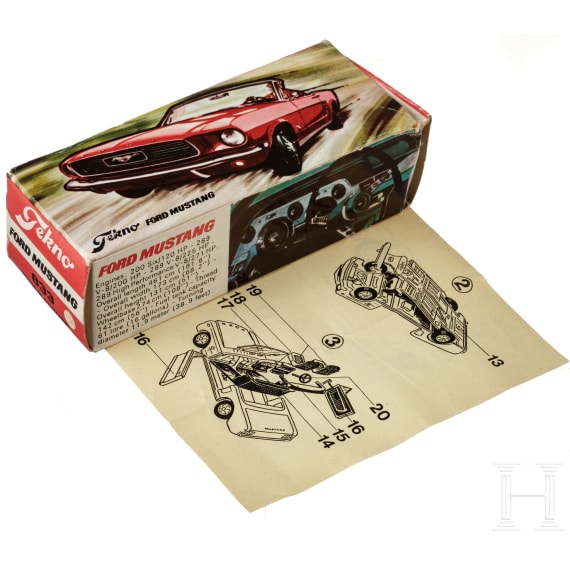 Tekno-Ford-Mustang-Cabrio Nr. 833, mit Beschreibung, im Originalkarton