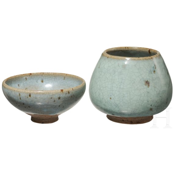 Teeschale und Vase, China, 12. - 13. Jhdt.
