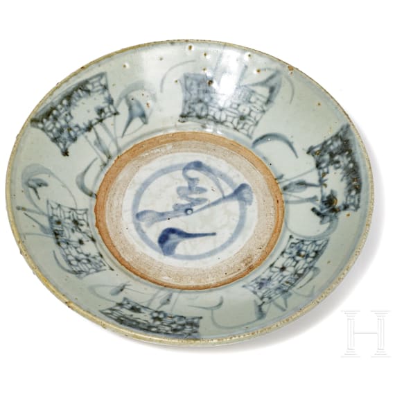 Schale mit kobaltblauem Dekor, China, Ming-Dynastie