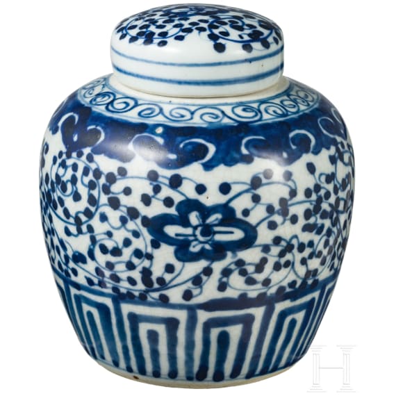 Porzellan-Ingwertopf, China, um 1900