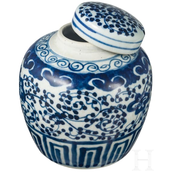 Porzellan-Ingwertopf, China, um 1900