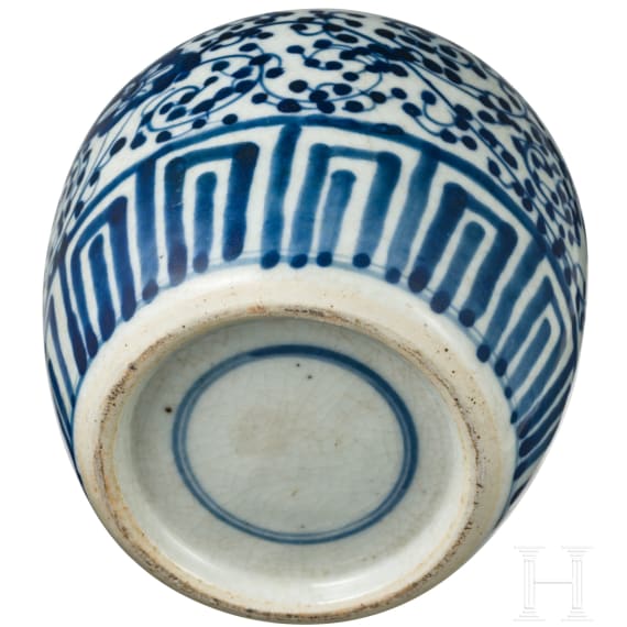 Porzellan-Ingwertopf, China, um 1900