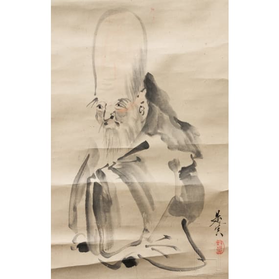 Kakemono, Japan, sp&auml;te Meiji-/fr&uuml;he Taisho-Periode