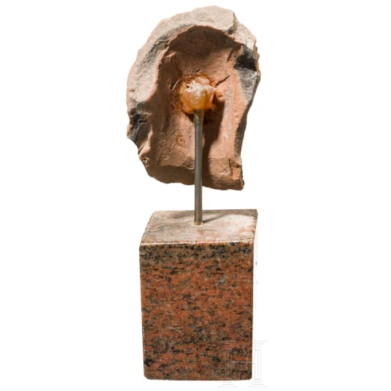 Frauenkopf aus Terrakotta, griechisch, 4. Jhdt. v. Chr.