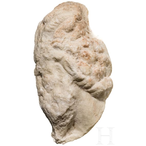 Marmorkopf des Pan, römisch, 1. - 3. Jhdt.