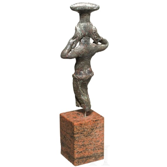 Bronzene Karyatide, r&ouml;misch, 2. - 3. Jhdt.